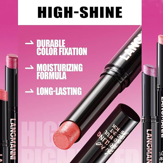 Dark Purple Lipstick with Glitter for Women - Sparkling Lip Glitter, High Impact Color, Transfer Resistant # 09