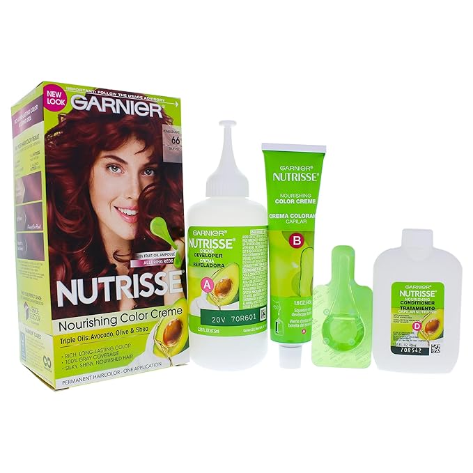 Garnier Nutrisse Nourishing Color Creme, True Red [66] 1 ea