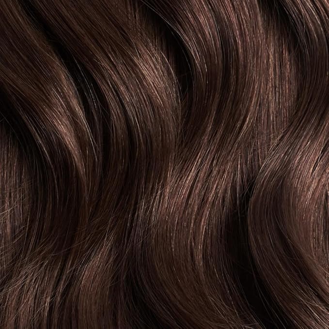 Luxy 100% Remy Human Hair - Seamless Clip-In Hair Extensions - Multi-Dimensional Color for Natural Blending, Adds Volume & Length 240 grams 24" Chocolate Brown Seamless