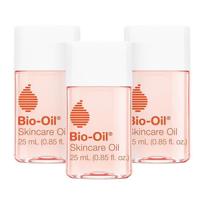 Bio-Oil Skincare Body Oil Serum for Sensitive and Dry Skin, Face and Body Moisturizer for Scars & Stretch Marks, Hydrates with Vitamins E & A, Dermatologist Recommended, 0.85 Oz (Pack of 3)
