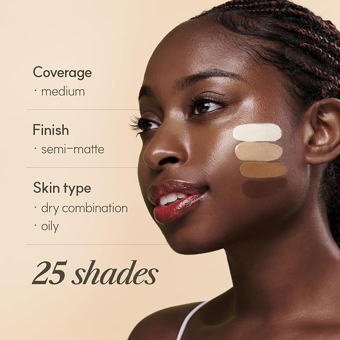 THE FACE SHOP Ink Lasting Liquid Foundation, Full Coverage, 72‑Hour Wear Semi‑Matte Finish, Makeup with Bakuchiol, N320 Chestnut, 0.84 Fl. Oz.