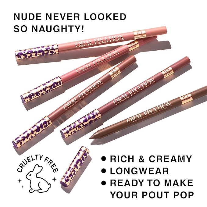 Long-Lasting & Waterproof Lip Liner Pencil – Oral Fixation – Precision Application with Sharpenable Tip (FRENCH KISS)