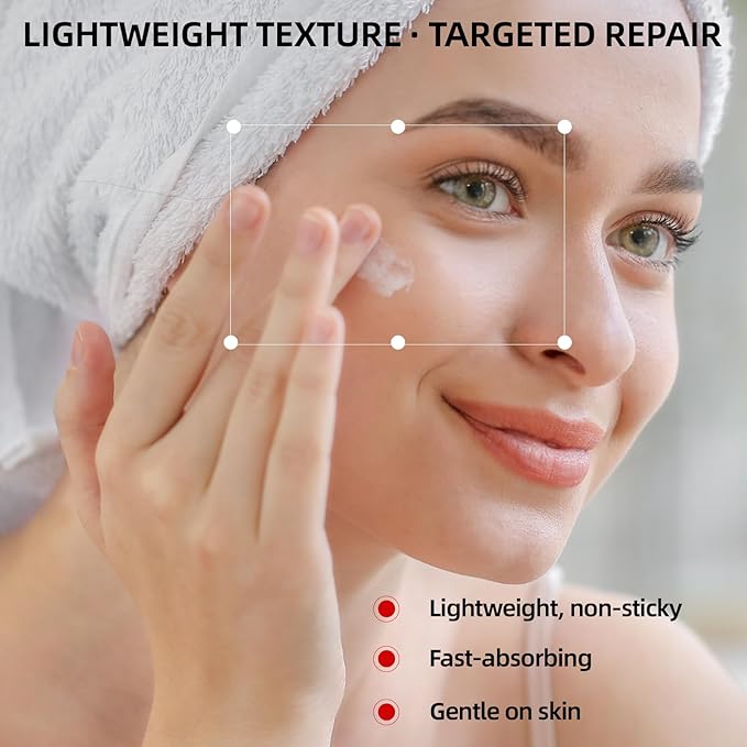 Caffeine & Retinol Under Eye Serum – Dermatologist-Tested, Fast Absorbing, Correction for Puffy Eye Bags Fine Lines Dark Circles Wrinkles While Providing Moisturizing Care 0.7 Oz