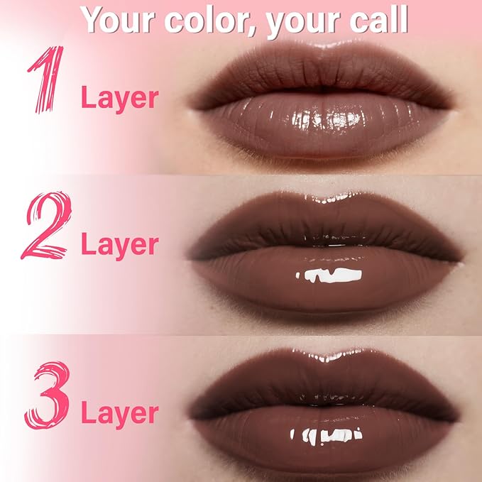 Lip Stain - Lip Stain Peel Off | Waterproof, Transfer-Resistant, Smudge-Proof | Precise Application, One-Peel Finish | Long Lasting Lip Liner Stain for All-Day Color Hold（dark brown）