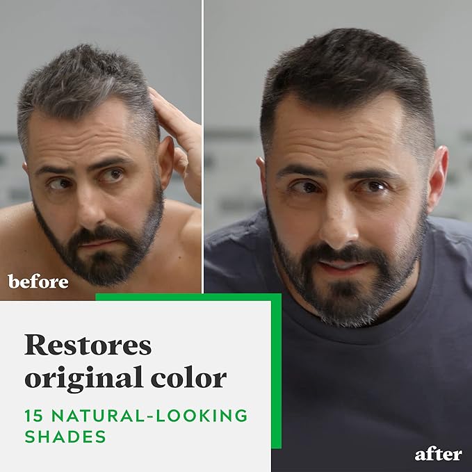 Just For Men Shampoo-In Color (Formerly Original Formula), Mens Hair Color with Keratin and Vitamin E for Stronger Hair - Sandy Blond, H-10, Pack of 1