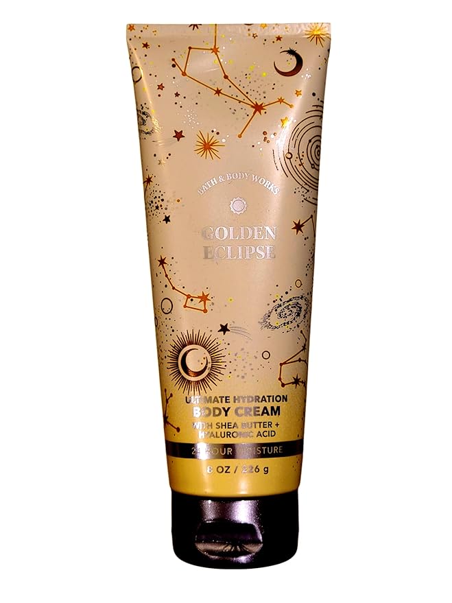 Bath & Body Works Golden Eclipse Ultimate Hydration Body Cream Gift Set For Women, 8 Fl Oz (Golden Eclipse)