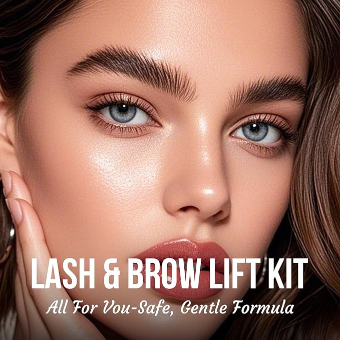 PERMANIA Korean Lash Lift Kit, Tube Design Easy to Apply Brow Lamination Kit for Natural Results Instant Lifting & Curling with Detailed Instruction