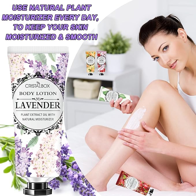 36 Pack Lotion for Dry Skin,Body Lotion for Women and Men,Stocking Stuffers for Women,Christmas Gifts Teacher Gifts,Bridesmaid Gifts,Natural Plant Scented Travel Size Lotion Bulk Body Moisturizers