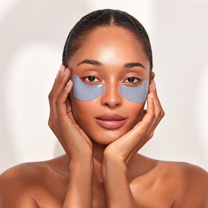 111SKIN Cryo De-Puffing Eye Mask, Hydrating Under Eye Patches for Puffy Eyes & Dark Circles with Seaweed Extract, Vit E & Peptide Complex, Nourishing Formula for Fine Lines & Puffiness, 8 Pairs, Blue