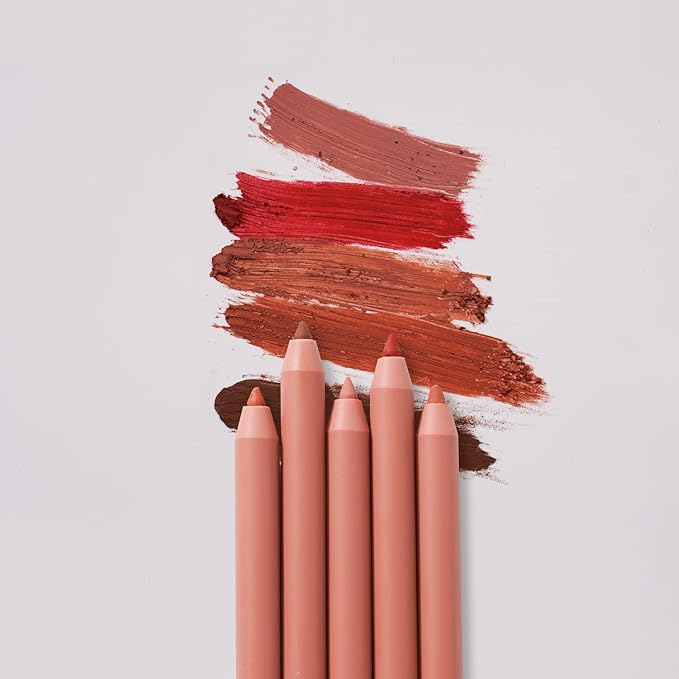 Plum Lip Liner, Retractable Lipliner Pencil with Built-in Sharpener, Highly-Pigmented Pencil For Shaping & Sculpting Lips, Matte Finish, Waterproof, Long Lasting (Plum Party)