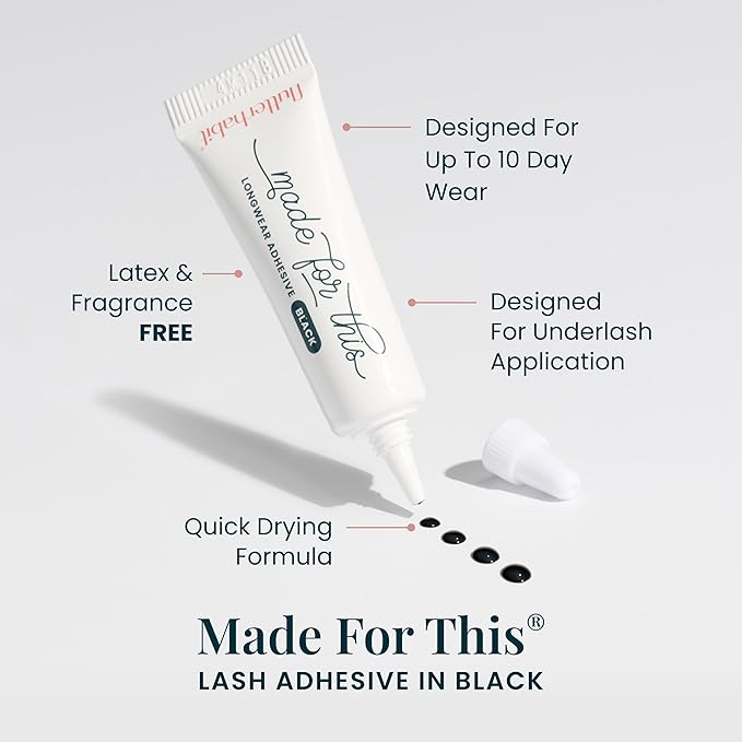 FlutterHabit Bestie Ready Set Starter Kit, DIY Eyelash Extensions, Lash Clusters for Women, Professional Quality At Home Eyelash Extension Kit, Natural False Lashes, 3 Lash Sets, Lash Glue Included
