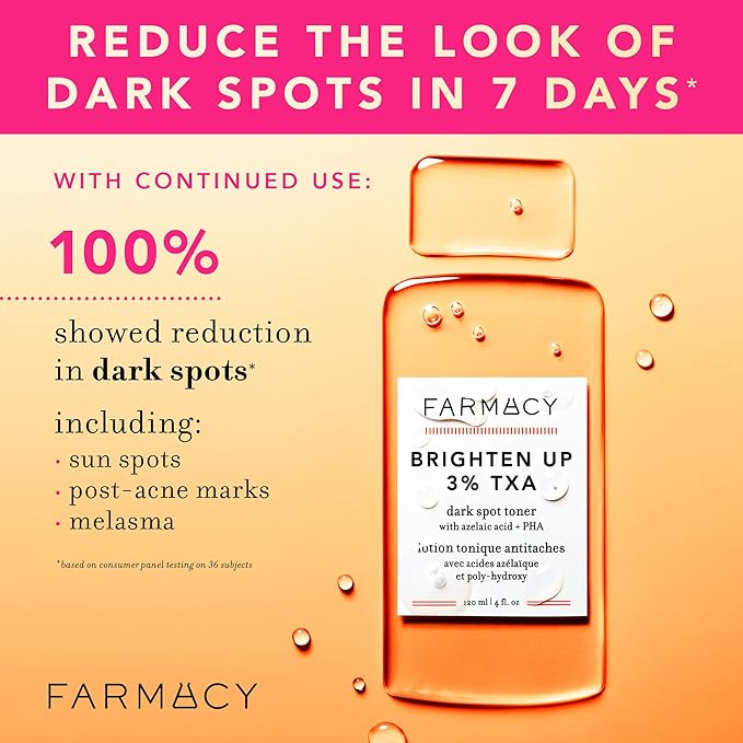 Farmacy Toner Trio Set - Hydrating Essence, 3% TXA Brightening, 2% BHA Deep Sweep (50ml) - Exfoliate, Brighten & Hydrate with Honey, TXA, Salicylic Acid & Moringa