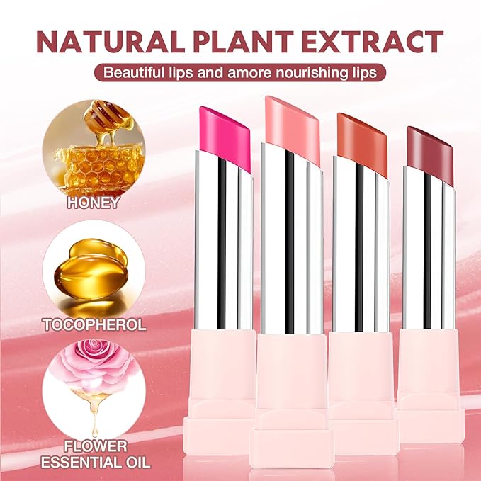Hydrating Glaze Lip Balm, tinted Lip Balm with 24HRs of Smooth, Moisturizing Shine, Non-Sticky Shine with Hyaluronic Acid, Sheer Baby Pink (Pink Drip)
