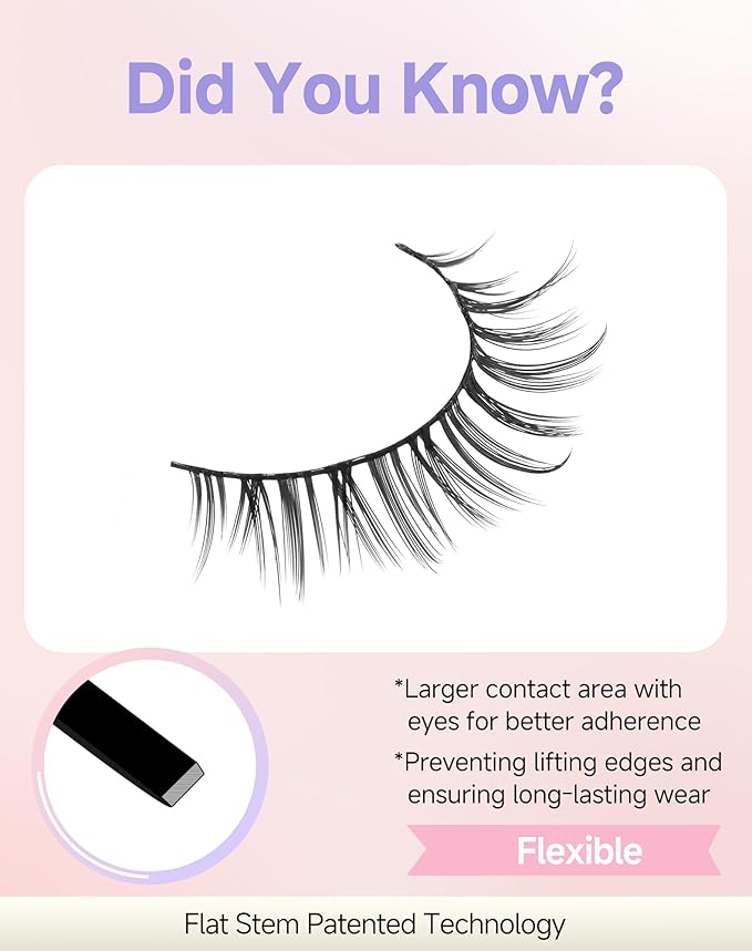 Natural Eyelashes Short Lashes Wispy Lashes Natural Lashes Fake Eyelashes False Eyelashes Strip Lashes Wispy Eyelashes Natural Look Light-03
