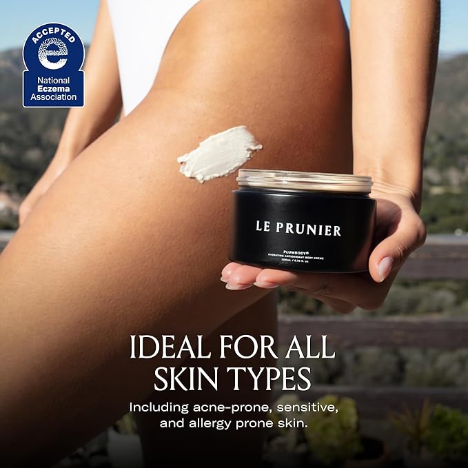 Le Prunier Plumbody™ – Clinically Proven Firming & Hydrating Body Cream with Midnight Muir® Plum Extract | Clean Vegan Antioxidant Body Lotion for Smooth, Radiant, Youthful Skin | 6.8 fl oz