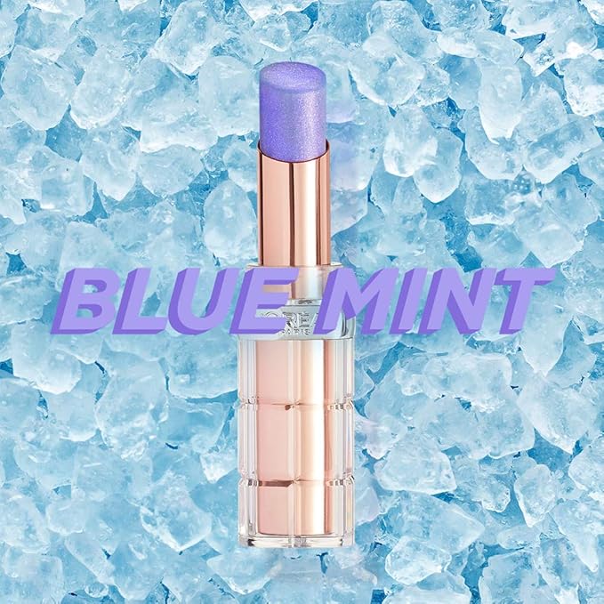 L'Oreal Paris Makeup Colour Riche Plump and Shine Lipstick, for Glossy, Radiant, Visibly Fuller Lips with an All-Day Moisturized Feel, Blut Mint Plump, 0.1 oz.
