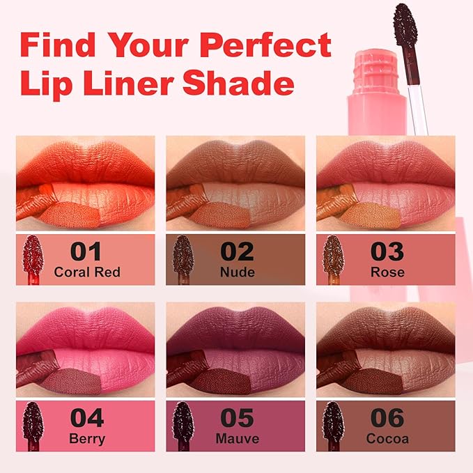 Lip Stain Peel Off - Long Wear Tattoo Lip Liner, Waterproof & Transfer-proof Peel Off Lip Stain with Matte Finish, Lip Tint For All Skin Types (Violet, 1 Count(Pack of 1))