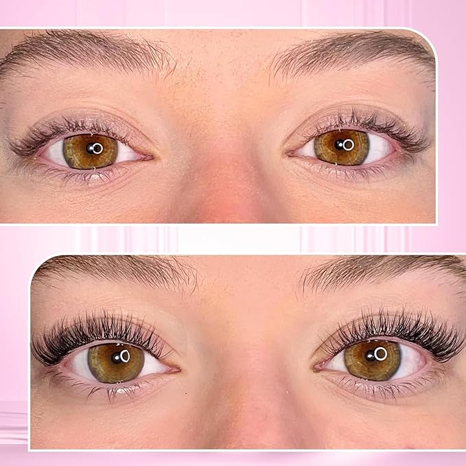 DIY Lash Extension Kit Natural Look Wispy Lash Clusters D Curl 154 Pcs Lashes Clusters with Lash Brush 8-16 mm Eyelash Extension Kit Individual Lashes Lash Cluster Kit For Beginners (No Glue)