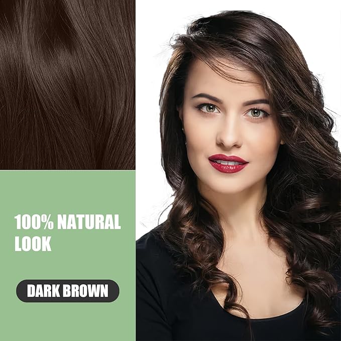 FARNDU Dark Brown Hair Dye Shampoo 3 in 1 with Argan Oil – 10-15 Min Gray Coverage, Natural Instant Hair Color Shampoo for Women and Men, Long-Lasting Up to 6 Months