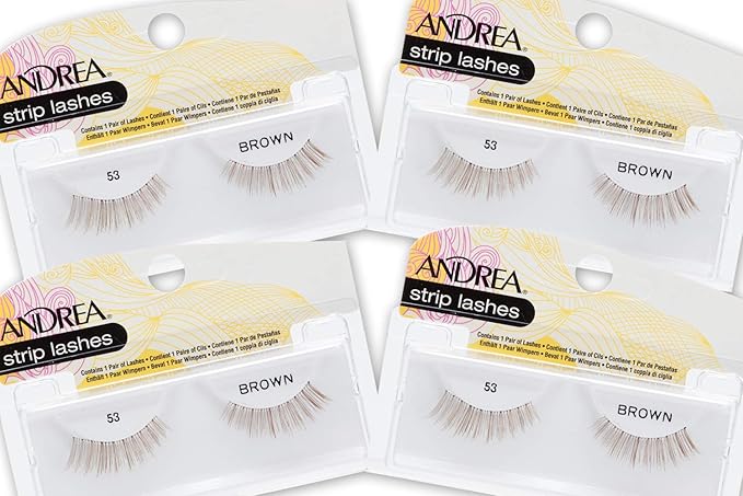 Andrea False Lashes Style 53 - Brown 4 pairs