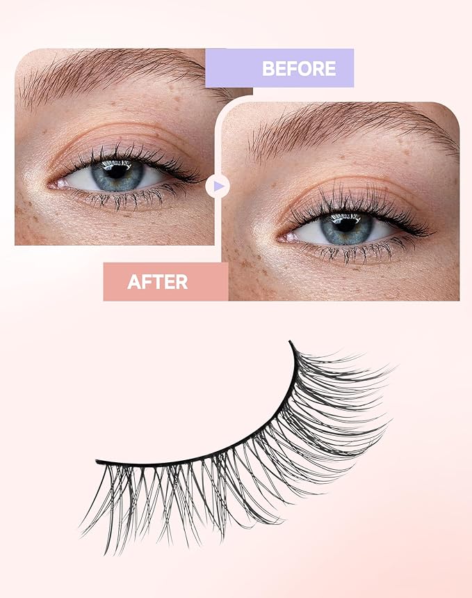 Natural Wispy Lashes Natural False Lashes Natural Look Fake Eyelashes False Eyelashes Strip Lashes Wispy Eyelashes Natural Look Light-05