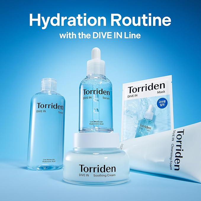 Torriden Dive in Toner 300ml (10.14 fl. oz.) | pH Balancing Facial Toning Water for Dry Skin | Hyaluronic Acid, Panthenol, Allantoin