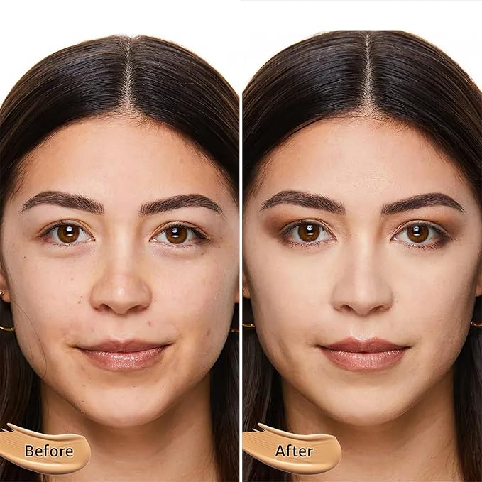 Air Cushion BB Cream Foundation - Mushroom Head CC Cream Concealer Makeup Base Water & Sweat-Proof, Create Flawless and Natural Look for All Skin Types (Natural)