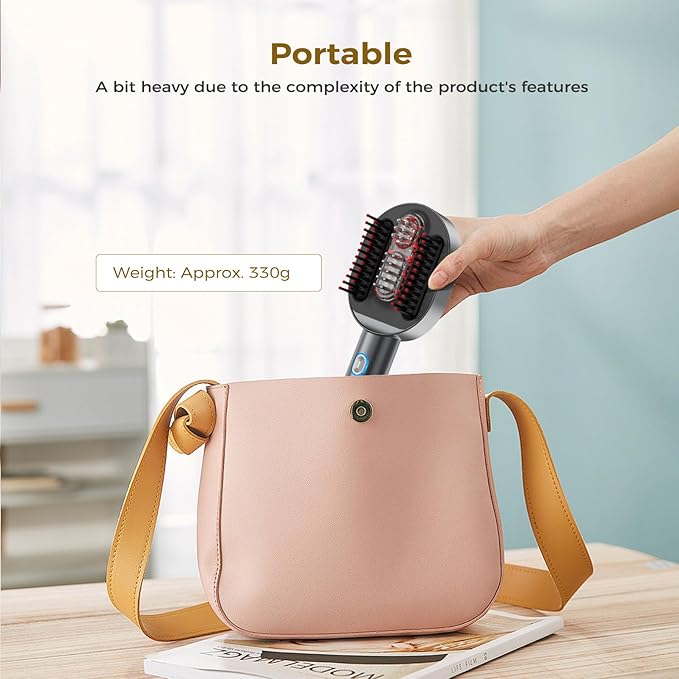 Scalp Massage Comb & Brush, 2-in-1 Waterproof Hair Oil Dispenser, Electric Comb with 3 Massage Modes for Hair Care & Relaxation, Handheld Portable Scalp Massager, Gifts for Men