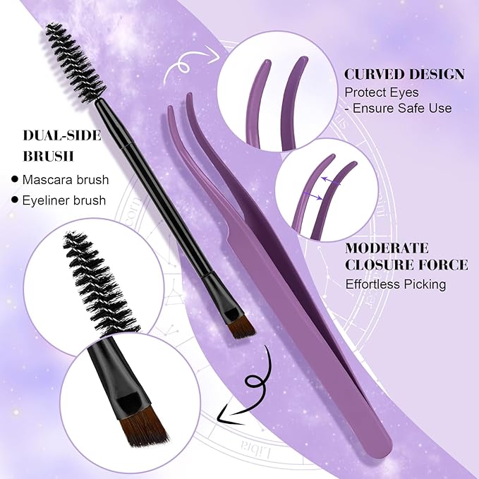 B&Q Wispy Lash Clusters Kit B52, DIY Lash Extension Kit 156PCS Eyelash Extension Kit, Soft Natural Lash Clusters 8-18MIX D Curl Lash cluster, Thin Black Band Cluster Eyelash Extensions (B52 Set)