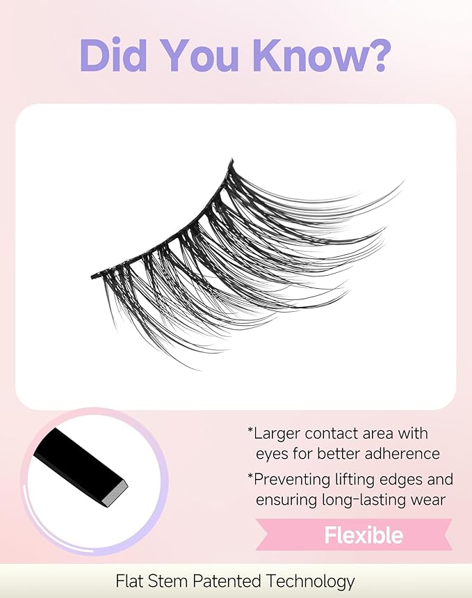 Half Lashes Natural Half Eyelashes Cat Eye Corner Lashes Narutal Look Wispy Lashes False Half Lashes 3/4 Lashes End Lashes Half-02