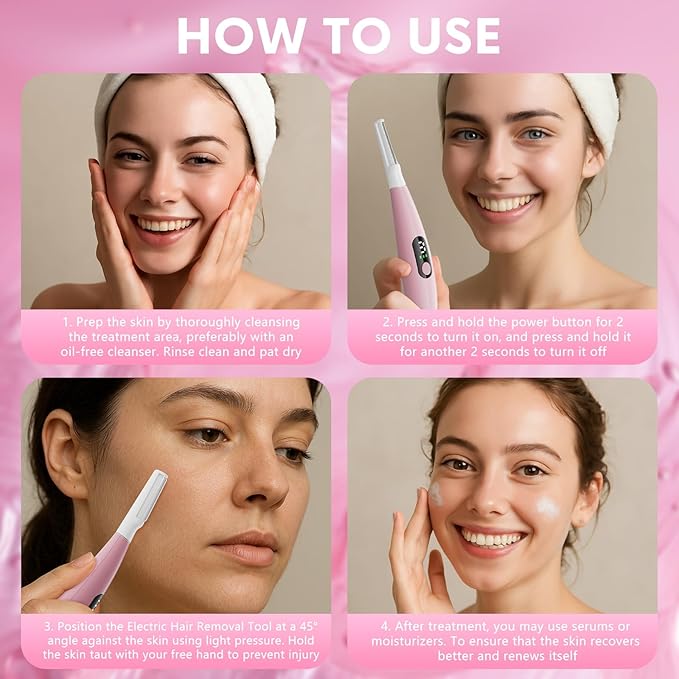 Sonic Dermaplane Razor for Women Face,Women’S Facial Exfoliation & Peach Fuzz Hair Removal System,Anti-Aging–3 Speeds–8 Dermaplaning Blades–Rechargeable,Sonic Dermaplaning Tool