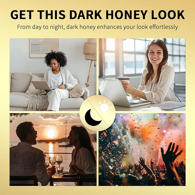 Honey Lipstick Sheer Tinted Lip Balm, Hydrating & Nourishing, Natural Glossy Finish, Moisturizing Lip Color for All Skin Tones Women, Black
