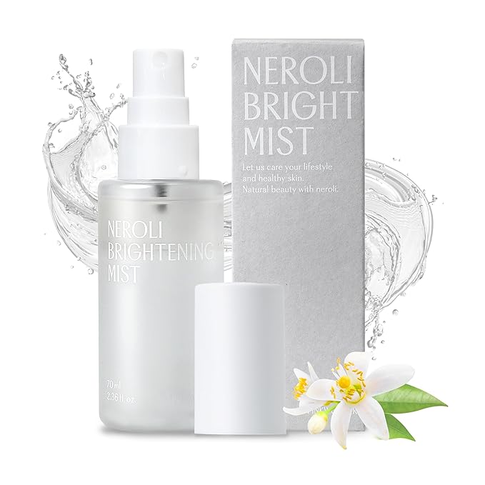 PINKWONDER Neroli Mist 2.36oz (70ml), Hydrating Facial Spray with Neroli & Jojoba Oil, Glowing and Radiant Skin, Antioxidant, Korean Skincare