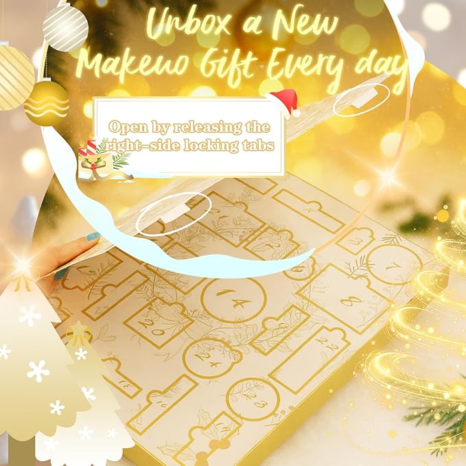 Makeup Advent Calendar 2025 – 24 Days Christmas Make Up Gift Set for Adlut Women & Teen Girls, CHARMCODE Xmas Cosmetic Countdown Calendar, Full Holiday Beauty Kits with Surprises
