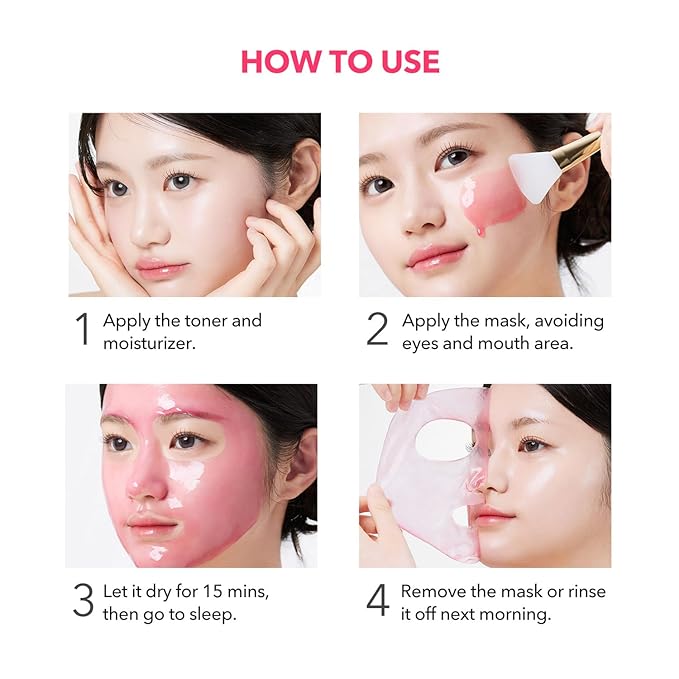 APRILSKIN TXA Wrapping Mask with Jelly Brush: TXA Niacinamide 99 Overnight Wrapping Mask and Jelly Brush