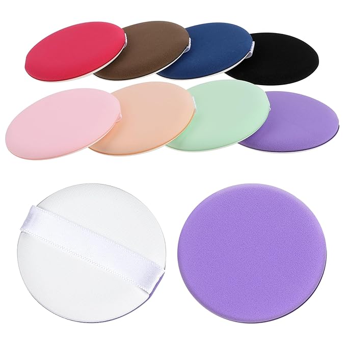 8Pcs Korean Makeup Sponge Puff Air Cushion Makeup Sponge for Foundation Concealer Teardrop Mix Setting Powder Puff Makeup Cushion Puff Foundation Blender Sponge for Liquid, Cream, and Powder
