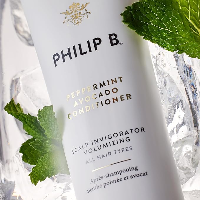 PHILIP B Peppermint Avocado Conditioner, 2 fl. oz. (60 ml) - Adds Volume to Hair While Peppermint Oil and Eucalyptus Invigorates the Scalp With a Tingly Sensation