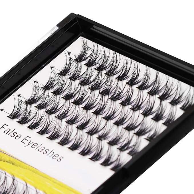 Bodermincer 120 Clusters 10mm+12mm/12mm+14mm/14mm+16mm Mixed Wide Cluster False Eyelash Individual Cluster EyeLashes Grafting Fake False Eyelashes Eyelash Extension (M004# 12+14mm Mixed)