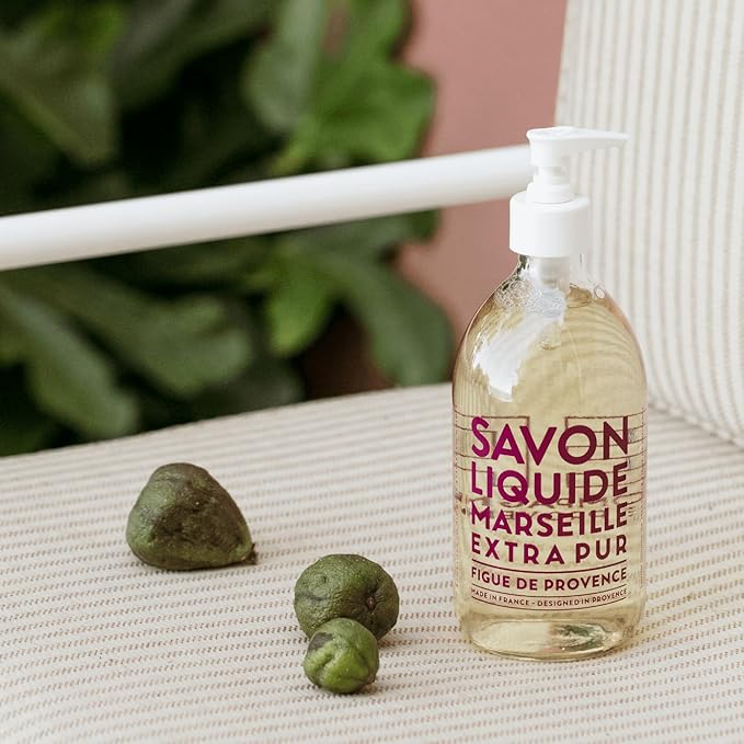 Compagnie de Provence Savon de Marseille Extra Pure Liquid Soap - Fig of Provence - 33.8 Fl Oz Plastic Bottle Refill