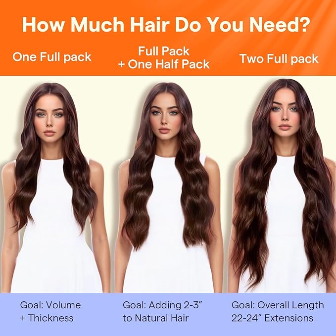 Full Shine Human Hair Clip in Extensions Balayage Clip in Hair Extensions Remy Hair Golden Brown to Dark Blonde Hair Extensions Clip ins Human Hair for Women Double Weft 7 Pcs 20 Inch 120 G