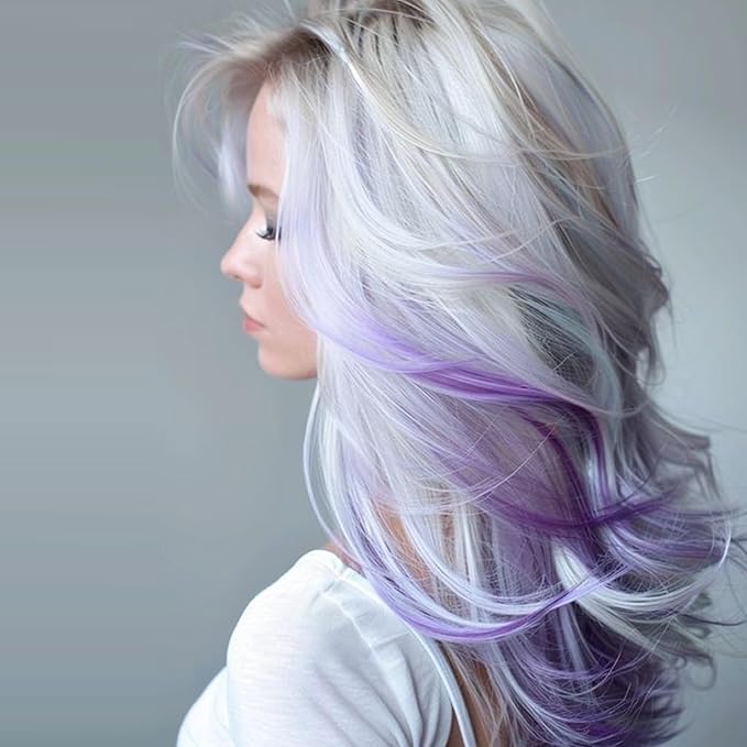 Washable Hair Styling Clay Wax for Crazy Hair Coloring and Cosplay Party, Makeup Gift Set for Kids, Girls, Men, and Women (Ash Purple, 4.23 Ounces)
