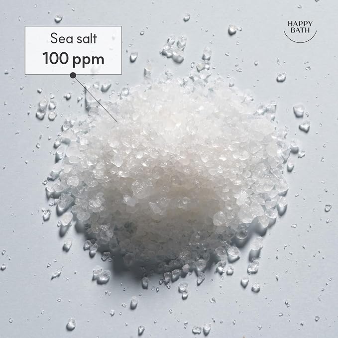 HAPPY BATH Deep Sea Salt Facial Cleanser, Exfoliating Face wash with Cellulose beads, Combination to Oily Skin, Korean Foaming Face Cleanser, Gentle Formula for Daily Use, 5.29 Fl Oz.