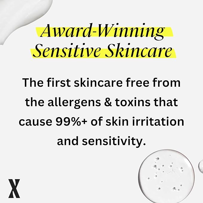 Untoxicated Face Wash - Gentle & Hydrating Face Cleanser for Sensitive Skin - Ceramides, Hyaluronic Acid & Glycerin - No Common Irritants - Non-Foaming - Soap Free - Fragrance Free - 7 Ounce