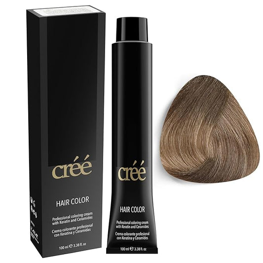 Cree Professional 8.1 - Light Ash Blond Permanent Hair Color - Long Lasting, Rich Vibrant - Gray Coverage 100ml - 3.4 fl.oz.