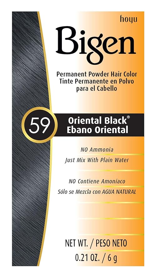 #59 Oriental Black Bigen Permanent Powder - 12 Pack