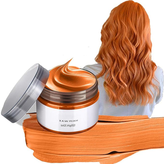 Temporary Hair Color Chalk for Kids, Orange Hair Dye, Hair Wax Color for girls age 4 5 6 7 8 9 10-12 Birthday Party Cosplay DIY Halloween Christmas