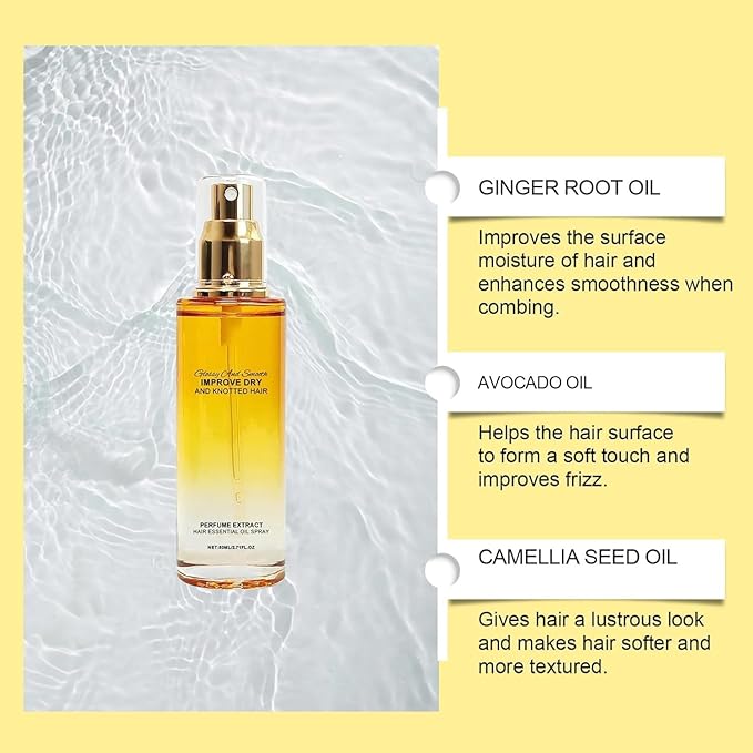 Conditioning Oil Spray Scalp & Hair Strengthener, Scented hair oil perfume, Hair Essential Oil Spray, Scented Hair Oil Perfume Sprays, for women, Hair Essential Oil Spray