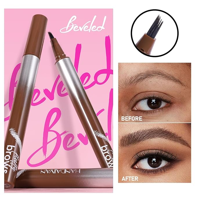 Eyebrow Pen Eyebrow Pencil for Women with Precise Brush-Tip Create Natural Hair-Like Brows Brown