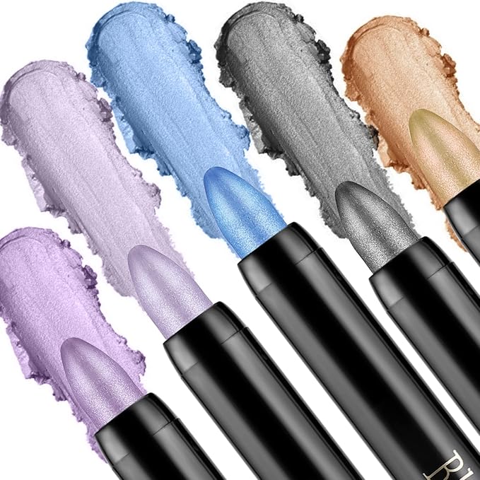 Boobeen Waterproof Eyeshadow Stick Crayon Shimmer Cream Pen Create Glitter Eye Makeup, Easy to Use (13#)