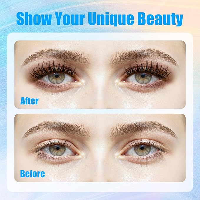 Lash Clusters Wispy Eyelash Clusters DIY Eyelash Extensions 10-16MM C Curl Natural Individual Lashes Fairy 120Pcs Manga Lashes Cluster, DIY Lash Extensions at Home (F01)